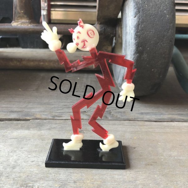 画像5: 〜50s Vintage REDDY KILOWATT Standing Business Card Holder Figure (M587) (5)