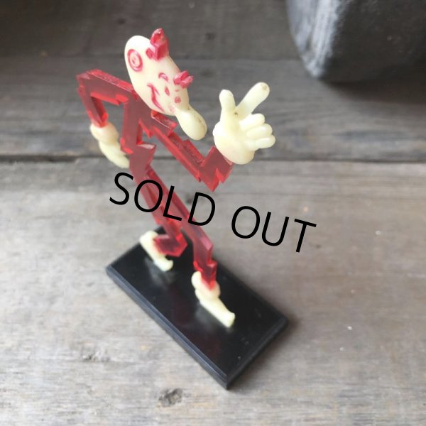 画像7: 〜50s Vintage REDDY KILOWATT Standing Business Card Holder Figure (M589) (7)