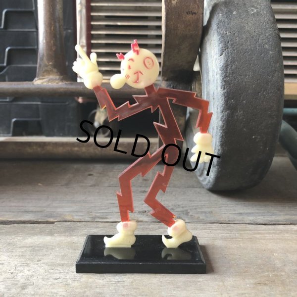 画像11: 〜50s Vintage REDDY KILOWATT Standing Business Card Holder Figure (M585) (11)