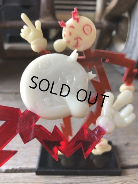 画像12: 60s〜 Vintage REDDY KILOWATT Standing Business Card Holder Figure As is... (M590) (12)