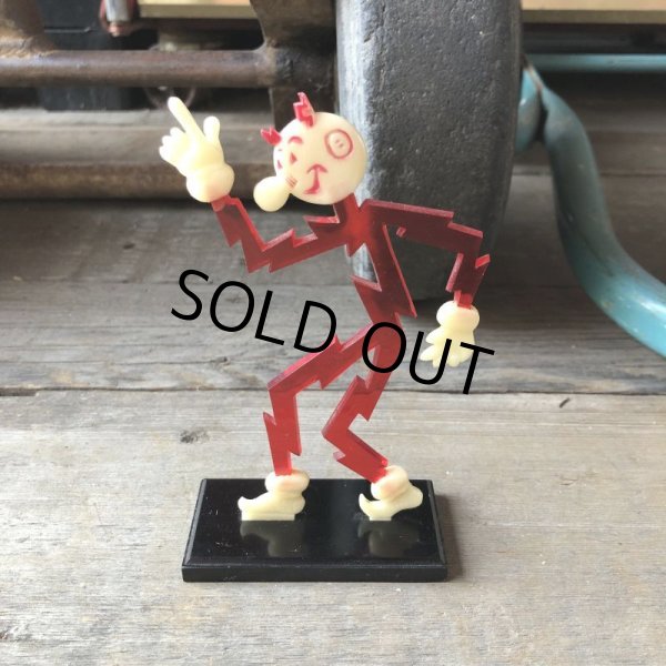 画像1: 〜50s Vintage REDDY KILOWATT Standing Business Card Holder Figure (M589) (1)