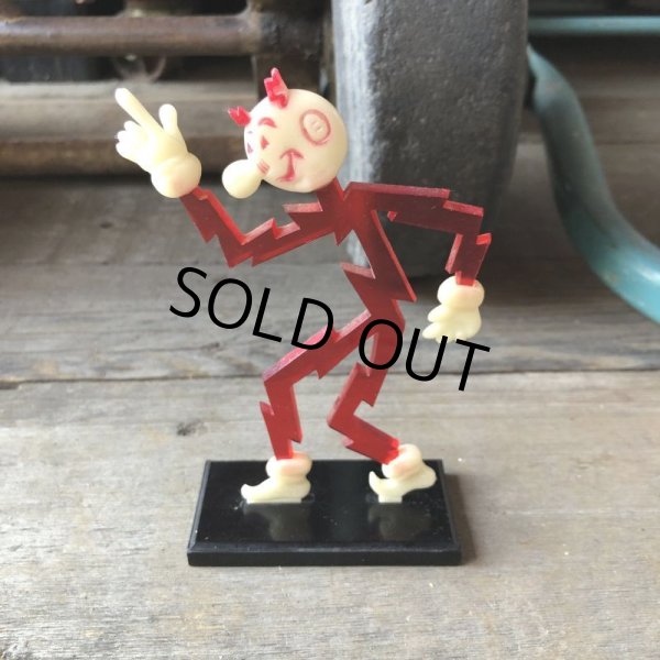 画像1: 〜50s Vintage REDDY KILOWATT Standing Business Card Holder Figure (M588) (1)