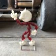 画像1: 60s〜 Vintage REDDY KILOWATT Standing Business Card Holder Figure As is... (M590) (1)