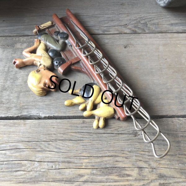 画像11: 50s Vintage Bowling Tie Belt Holder Wall Rack (M591) (11)
