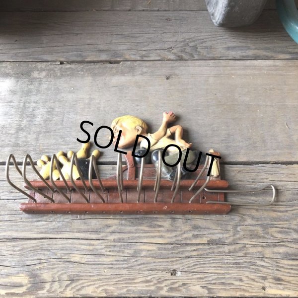 画像6: 50s Vintage Bowling Tie Belt Holder Wall Rack (M591) (6)