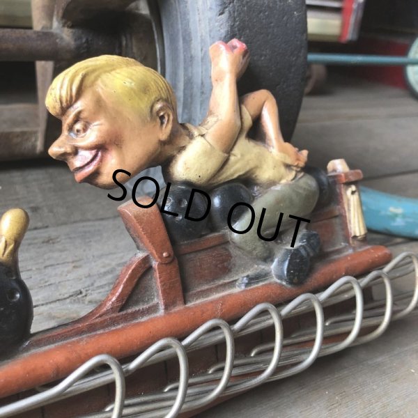 画像2: 50s Vintage Bowling Tie Belt Holder Wall Rack (M591) (2)