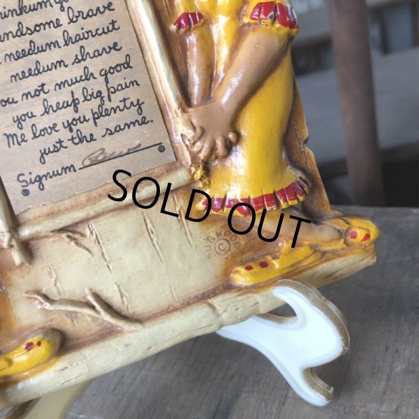 画像5: To My Chief... Vintage Mad Indian Motif Wall Decor Plaque (M592) (5)