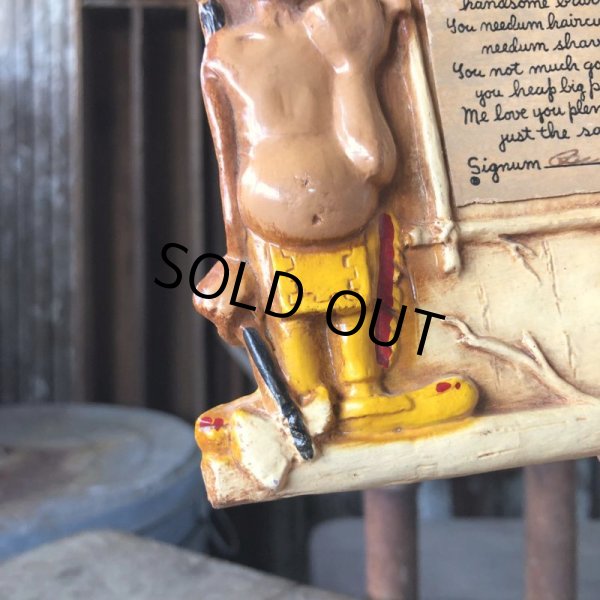 画像3: To My Chief... Vintage Mad Indian Motif Wall Decor Plaque (M592) (3)