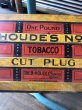 画像14: Antique Advertising HOUDE'S Co. NO.1 Cut Plug Tobacco Trunk Tin Box (M600) (14)