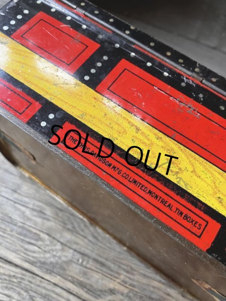 画像9: Antique Advertising HOUDE'S Co. NO.1 Cut Plug Tobacco Trunk Tin Box (M601) (9)