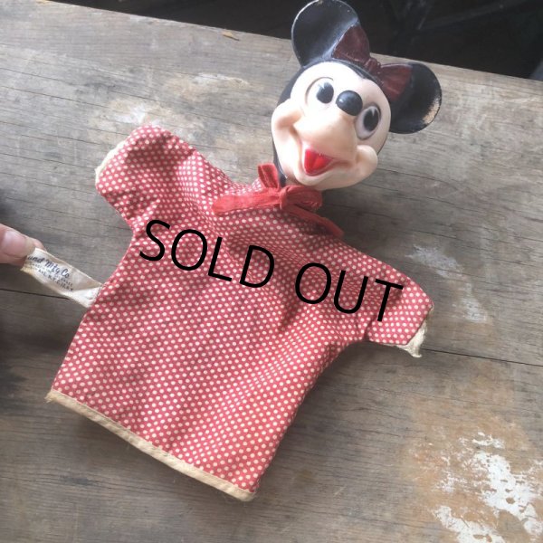 画像11: Vintage Gund Hand Puppet Doll Disney Minnie Mouse (M603) (11)