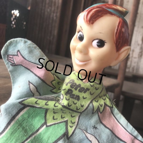画像15: Vintage Gund Hand Puppet Doll Disney Peter Pan , Wendy , Captain Hook SET (M603) (15)