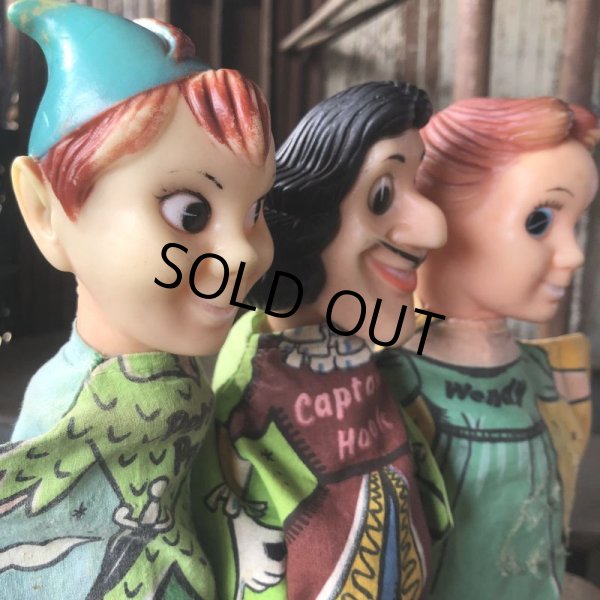 画像7: Vintage Gund Hand Puppet Doll Disney Peter Pan , Wendy , Captain Hook SET (M603) (7)