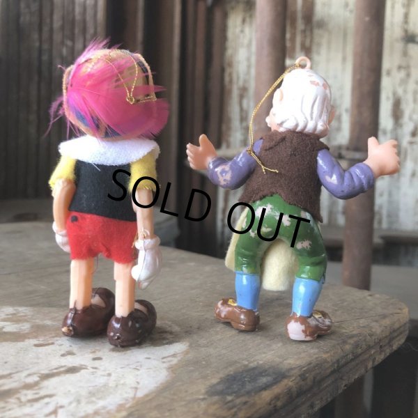 画像4: Vintage Disney Pinocchio & Geppetto Ornament SET (M616)  (4)