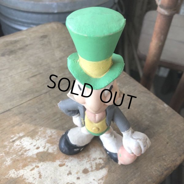 画像2: Vintage Disney Pinocchio Jiminy Cricket Rubber Doll (M615)  (2)