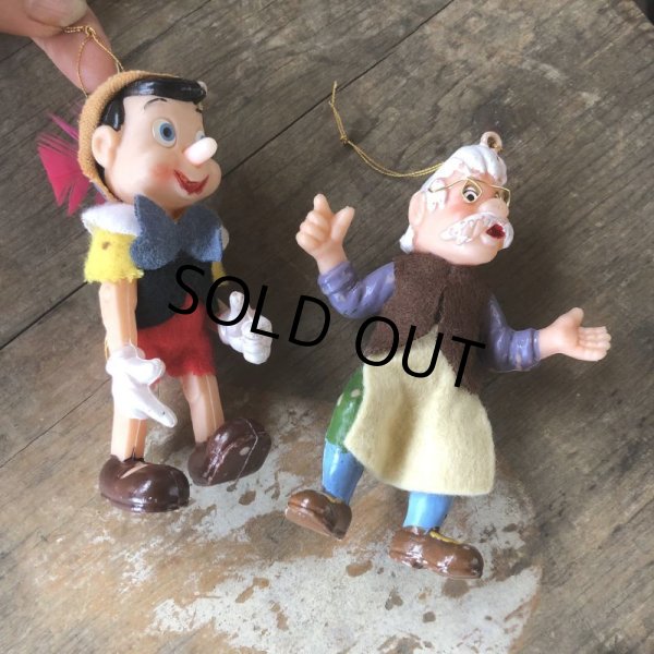 画像8: Vintage Disney Pinocchio & Geppetto Ornament SET (M616)  (8)