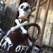 画像6: 50s Vintage SKULL " LAY OFF " Poison Decanter Bottle w/Shot Glass (B618) (6)