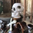 画像21: 50s Vintage SKULL " LAY OFF " Poison Decanter Bottle w/Shot Glass (B618) (21)