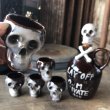 画像25: 50s Vintage SKULL " LAY OFF " Poison Decanter Bottle w/Shot Glass (B618) (25)