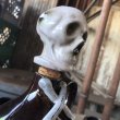 画像26: 50s Vintage SKULL " LAY OFF " Poison Decanter Bottle w/Shot Glass (B619) (26)