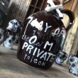 画像8: 50s Vintage SKULL " LAY OFF " Poison Decanter Bottle w/Shot Glass (B618) (8)