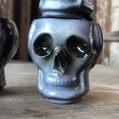 画像17: 50s Vintage SKULL " LAY OFF " Poison Decanter Bottle w/Shot Glass (B619) (17)