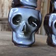 画像18: 50s Vintage SKULL " LAY OFF " Poison Decanter Bottle w/Shot Glass (B619) (18)