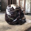 画像11: 50s MADE IN JAPAN Skull w/Glasses Ceramic Ashtray (M621) (11)