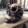 画像6: 50s MADE IN JAPAN Skull w/Glasses Ceramic Ashtray (M621) (6)