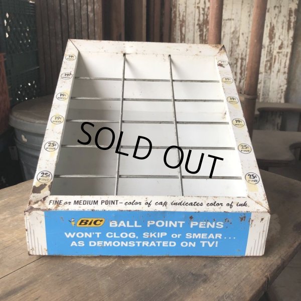 画像1: Vintage BIC Ballpoint Pen Advertising Store Display Rack (M625) (1)