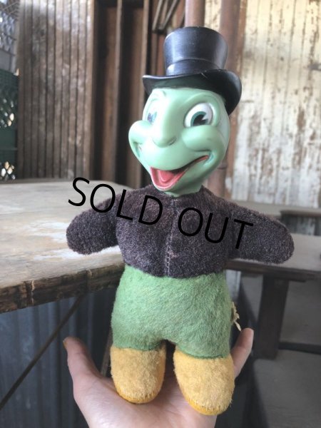 画像3: 50s Vintage GUND Rubber Face Doll Disney Jiminy Criket (M628) (3)