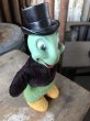 画像2: 50s Vintage GUND Rubber Face Doll Disney Jiminy Criket (M628) (2)