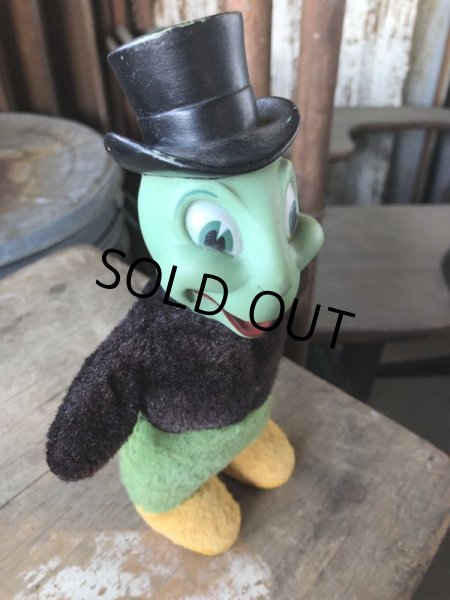 画像2: 50s Vintage GUND Rubber Face Doll Disney Jiminy Criket (M628) (2)