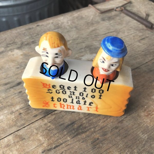 画像2: Vintage 4 Four Eyed Couples Nodder Salt and Pepper Shakers (B633) (2)