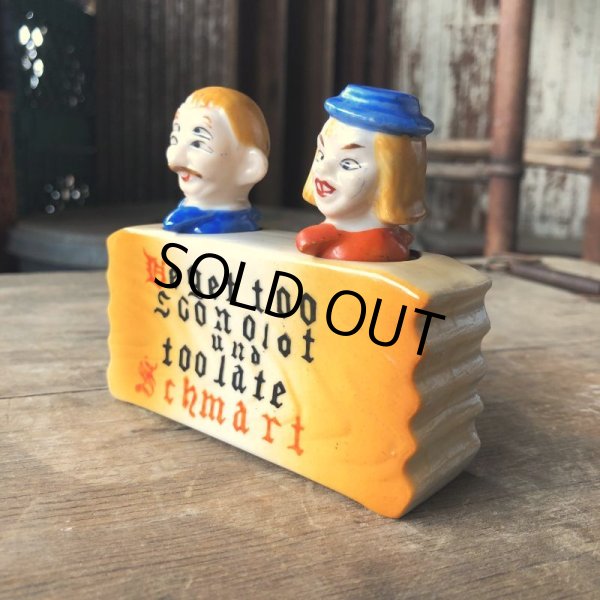 画像3: Vintage 4 Four Eyed Couples Nodder Salt and Pepper Shakers (B633) (3)