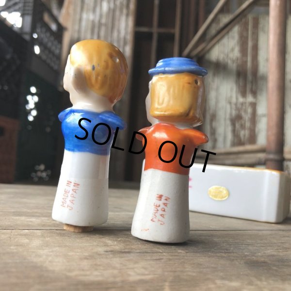 画像12: Vintage 4 Four Eyed Couples Nodder Salt and Pepper Shakers (B633) (12)