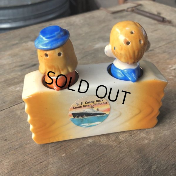 画像4: Vintage 4 Four Eyed Couples Nodder Salt and Pepper Shakers (B633) (4)