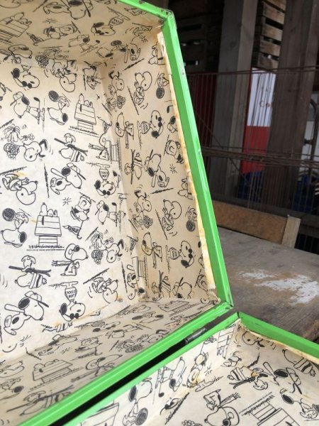 画像8: 60s Vintage Snoopy Peanuts Gang Metal Trunk Suitcase (M635) (8)