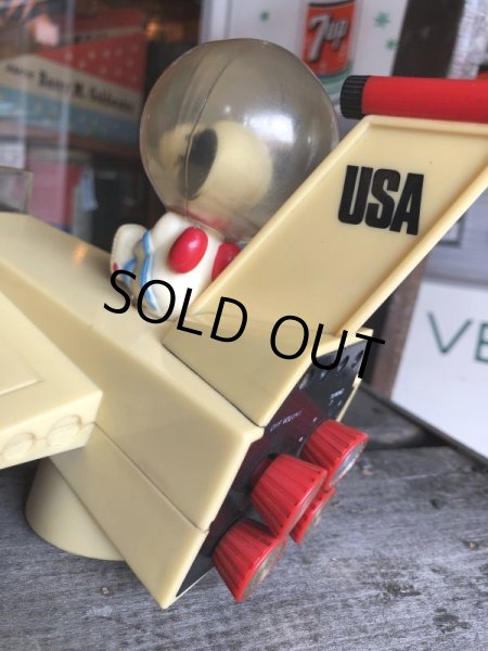 画像9: 70s Vintage Mattel Snoopy Spaceship AM Radio (M636) (9)