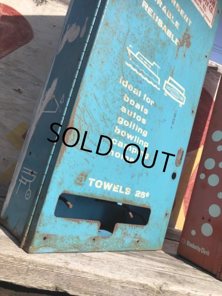 画像18: Vintage Gas Station Towel Metal Cabinet Dispenser (M638) (18)