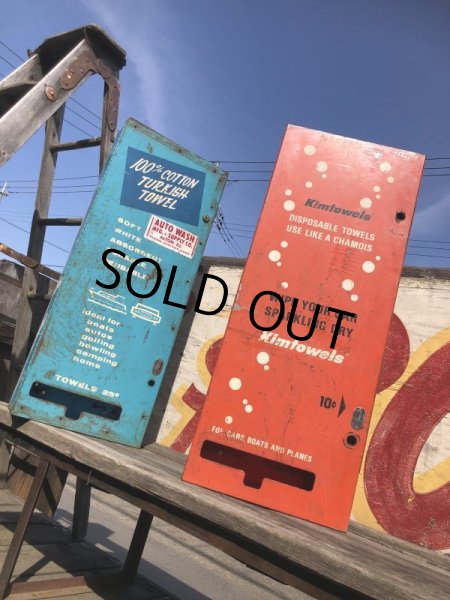 画像21: Vintage Gas Station Towel Metal Cabinet Dispenser (M638) (21)