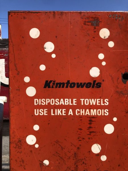 画像18: Vintage Gas Station Towel Metal Cabinet Dispenser (M639) (18)