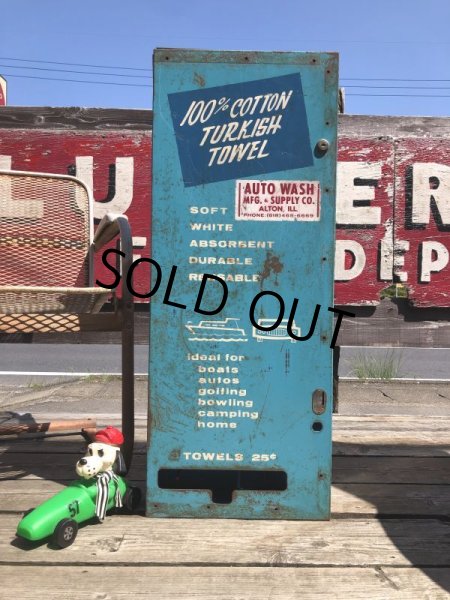 画像1: Vintage Gas Station Towel Metal Cabinet Dispenser (M638) (1)