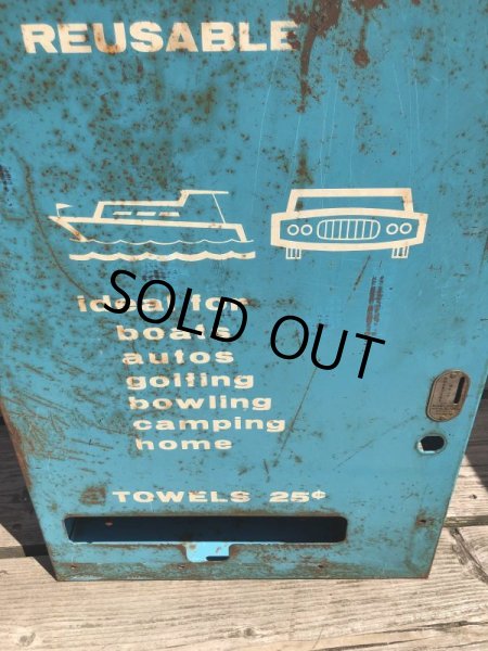 画像13: Vintage Gas Station Towel Metal Cabinet Dispenser (M638) (13)