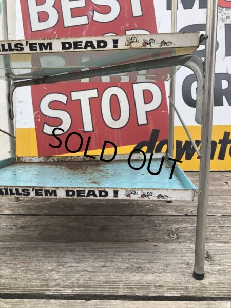 画像8: 【店舗引き取り限定】 Vintage Advertising JOHNSON & SON Raid Store Display Shelf Metal Rack (M641) (8)