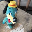 画像6: 60s Vintage Hanna Barbara Huckleberry Hound Velveteen Stuffed (M644) (6)