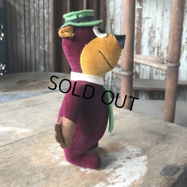 画像4: 60s Vintage Hanna Barbara Yogi Bear Velveteen Stuffed (M645) (4)