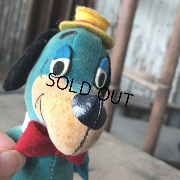 画像8: 60s Vintage Hanna Barbara Huckleberry Hound Velveteen Stuffed (M644) (8)