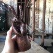 画像9: 70s Vintage Wooden Hand Peace Sign Ornament (M646) (9)