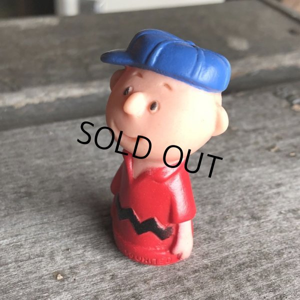 画像4: 70s Vintage Snoopy Vinyl Finger Charlie Brown (M653) (4)